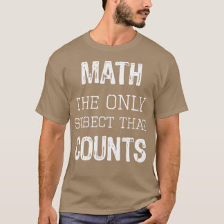 Camiseta Contagens de Geek de Matemática Mais Divertidas do