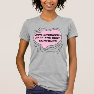 Camiseta Contagens Rosa Engenheiro Civil