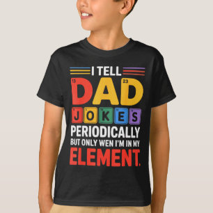Camiseta Contar ao Papai Piadas Engraçadas Periódicamente Q