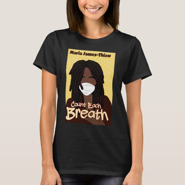 Camiseta Contar Cada Respiração  (Frente)