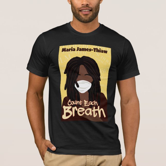 Camiseta Contar Cada Respiração  (Frente)