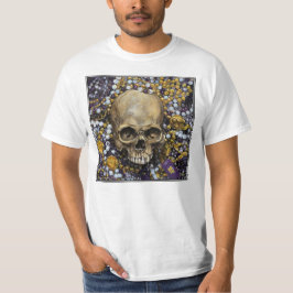 Camiseta Contas e Caveira de Mardi Gras