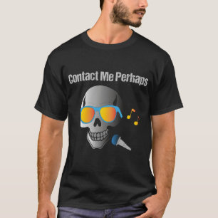 Camiseta Contate-me Talvez Caveira Mic Gráfica Edgy