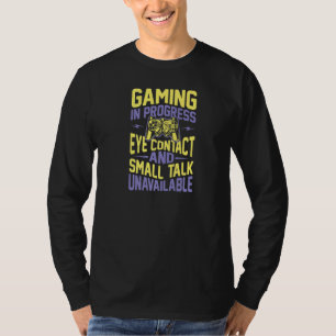 Camiseta Contato Ocular Em Curso E Pequena Conversa