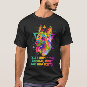 Camiseta Conte a Sheppy seus Problemas  Humor de Pastor Ale