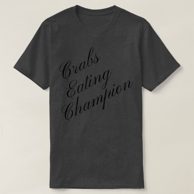 Camiseta Conte Competitivo De Comida De Comidas De Carangue (Frente do Design)