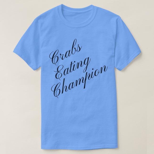 Camiseta Conte Competitivo De Comida De Comidas De Carangue (Frente do Design)
