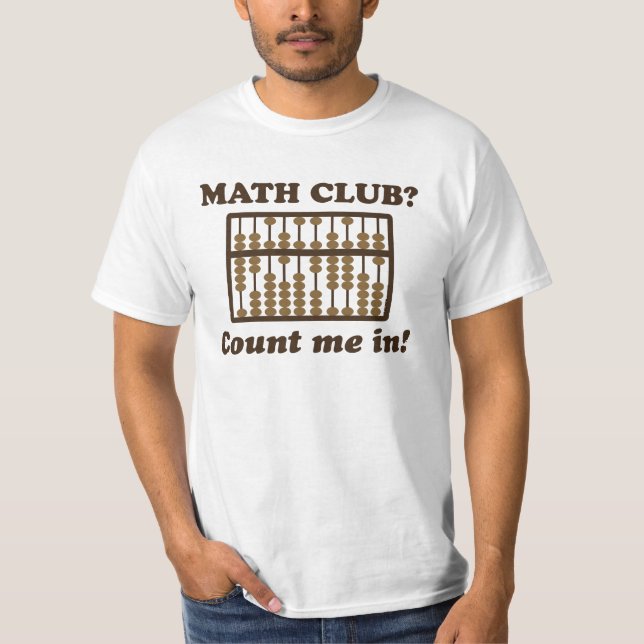 Camiseta Conte-me no clube da matemática (Frente)