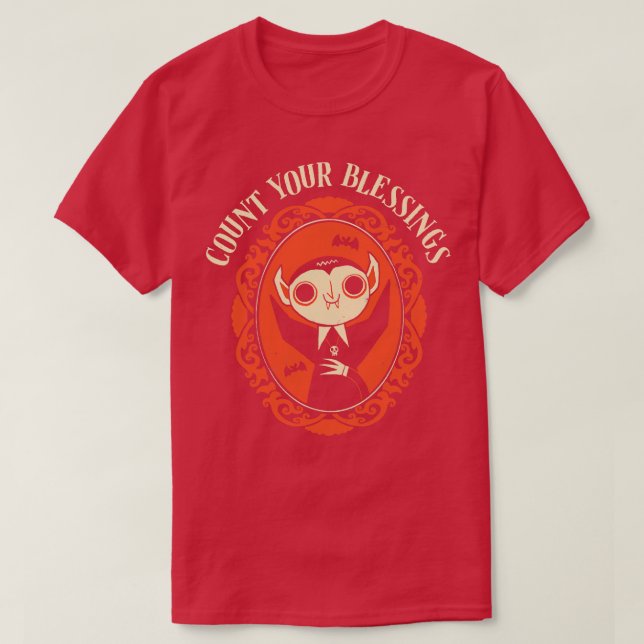 Camiseta Conte suas bençãos (Frente do Design)