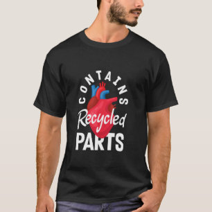 Camiseta Contém a consciência de CHD de Partes de Reciclado