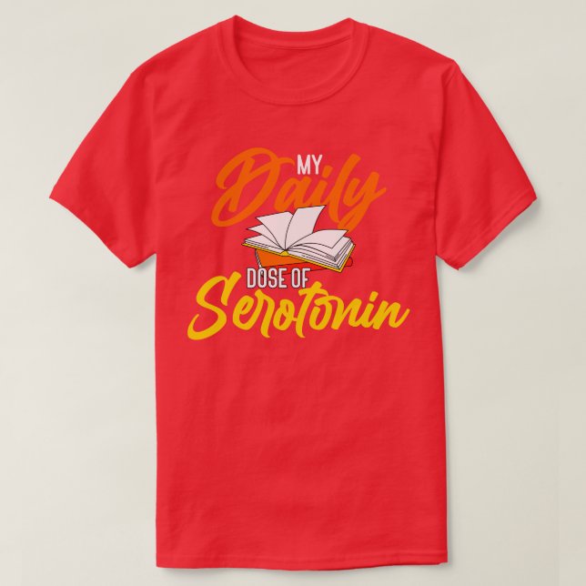Camiseta Contém A Minha Dose Diária De Serotonina (Frente do Design)
