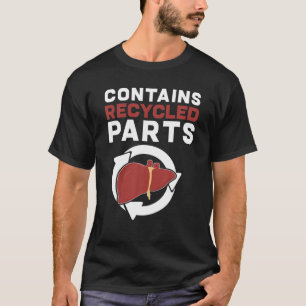 Camiseta Contém Partes do Reciclado Sobrevivente do Transp