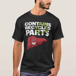 Camiseta Contém Partes do Reciclado Sobrevivente do Transp