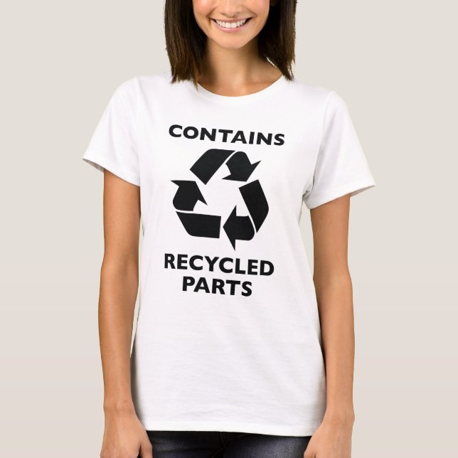 Camiseta Contém peças do Reciclado (Frente)