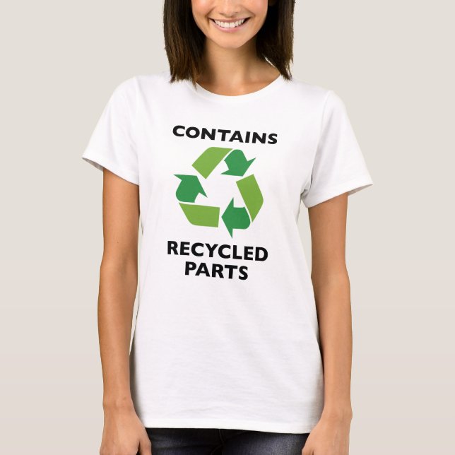 Camiseta Contém peças do Reciclado (Frente)
