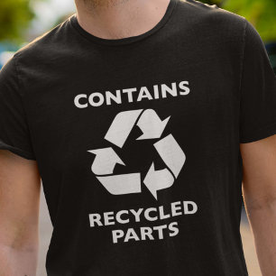 Camiseta Contém peças do Reciclado