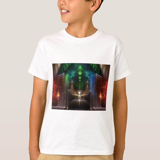 Camiseta Contemplando Arte Fractal Oz (Frente)
