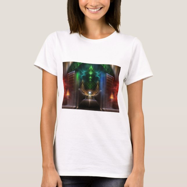 Camiseta Contemplando Arte Fractal Oz (Frente)