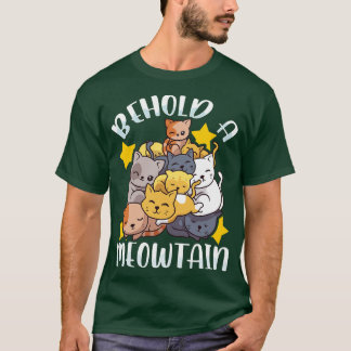 Camiseta Contemplem Um Gatinho Engraçado De Gato Cortado.