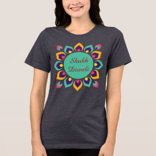 Camiseta Contemporâneo Diwali Deepa Rangoli