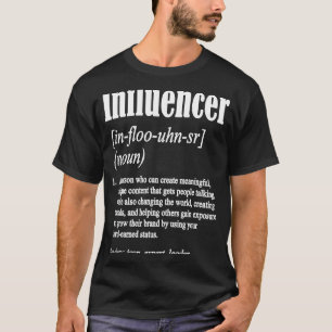 Camiseta Conteúdo C da cotação de definição do influenciado