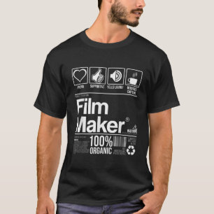 Camiseta Conteúdo do realizador de filmes Oferta do criador