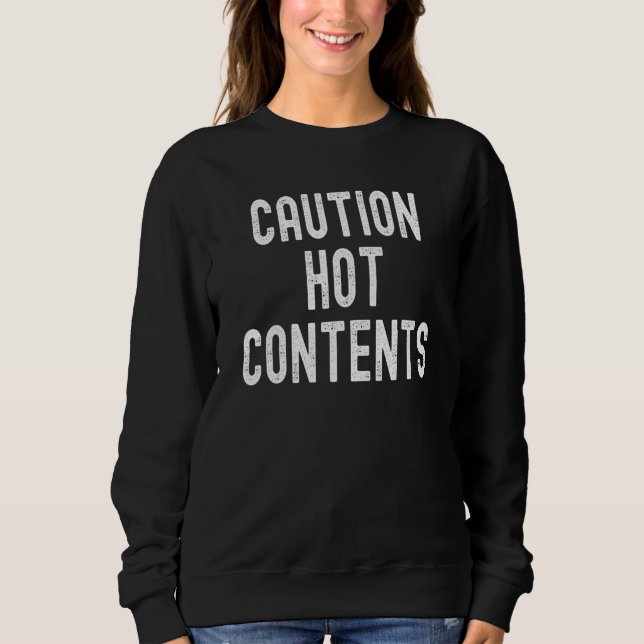 Camiseta Conteúdo quente de precaução (Frente)