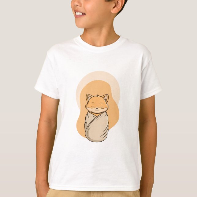 Camiseta Conteúdo Raposa Envolta Fox Kids (Frente)