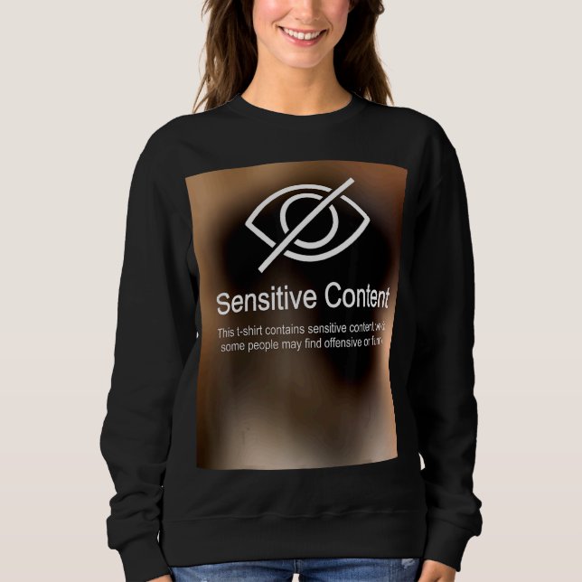 Camiseta Conteúdo Sensível Aviso de Conteúdo 2 (Frente)