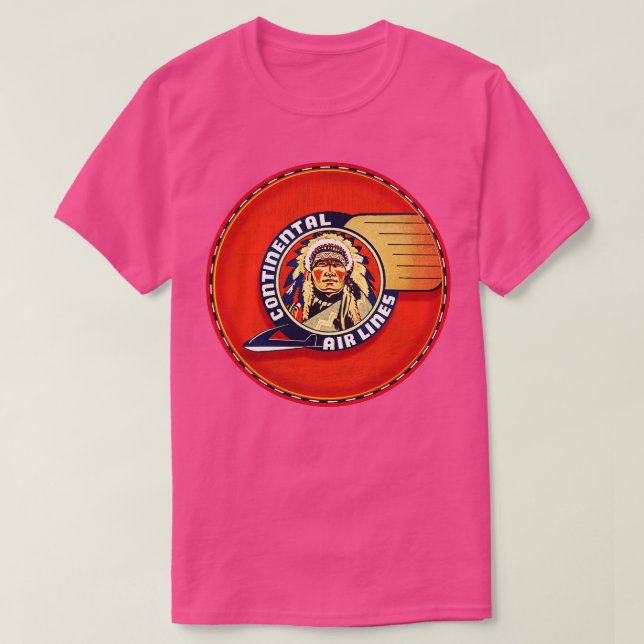 Camiseta Continental Airlines (Frente do Design)