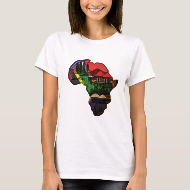 Camiseta continente africano (Frente)