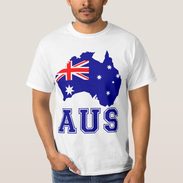 Camiseta Continente de Austrália (Frente)