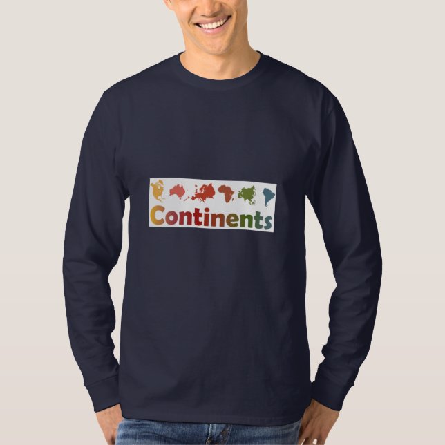 Camiseta Continentes do Mundo (Frente)