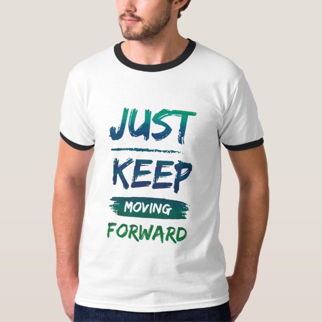 Camiseta Continua a andar para a frente com a design de cam (Frente)