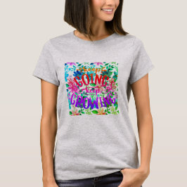 Camiseta Continua A Crescer Jardim Floral