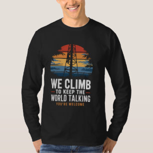 Camiseta Continua a Falar com o Lineman Tech Cell Torre Cli