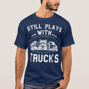 Camiseta Continua A Trabalhar Com Caminhoneiros Que Comanda