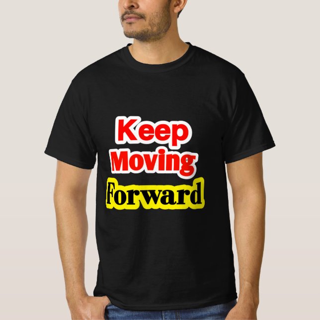 Camiseta Continuar a Avançar Motivacional (Frente)