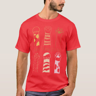 Camiseta Continuar a PawSitive Cat Pw Motivação de amante
