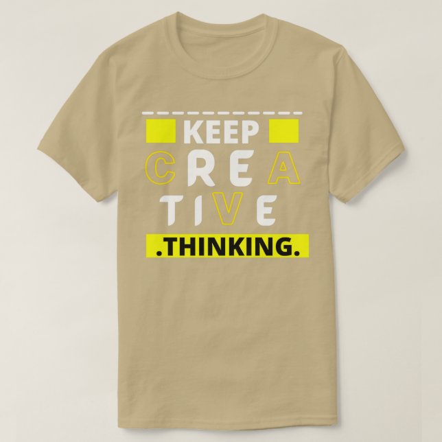 CAMISETA CONTINUAR PENSANDO CRIATIVO (Frente do Design)