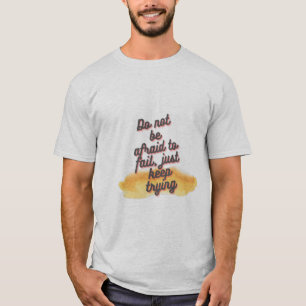 Camiseta continuar tentando