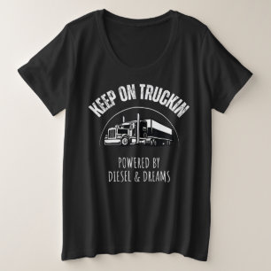Camiseta Continue a caminhar movido a diesel e sonhos