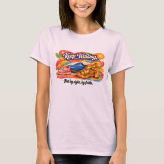 Camiseta CONTINUE CAMINHANDO – Não pela vista, pela Fé