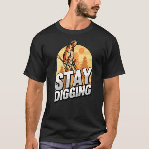 Camiseta Continue cavando Douradas Gemstones Silver Minerai