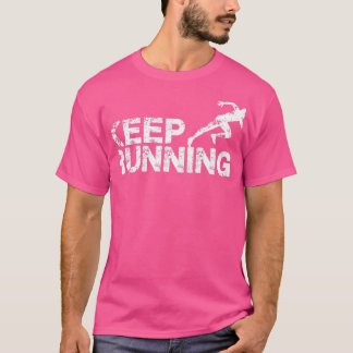 Camiseta Continue correndo maratona de corridas