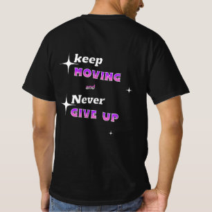Camiseta Continue e nunca desista
