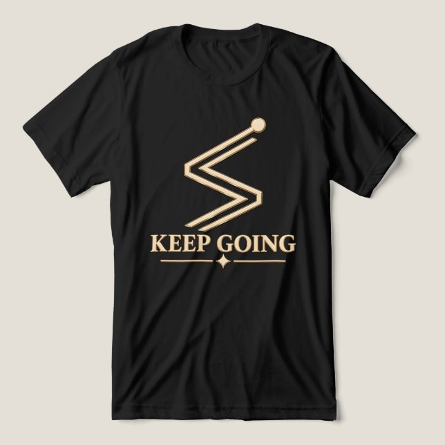 CAMISETA CONTINUE EM FRENTE (Design frontal)
