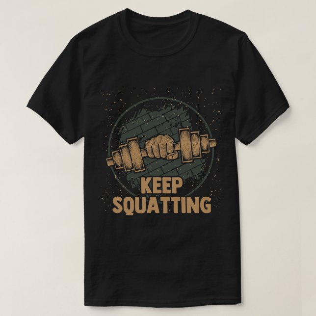 Camiseta Continue Espalhando Engraçada Malhação de humor de (Frente do Design)