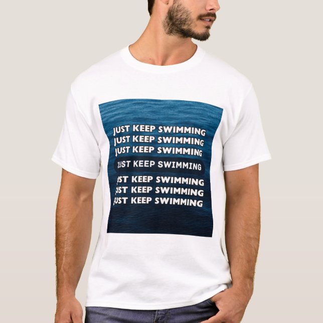 Camiseta Continue nadando (Frente)