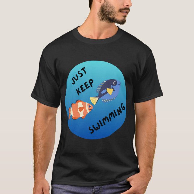 Camiseta Continue Nadando (Frente)